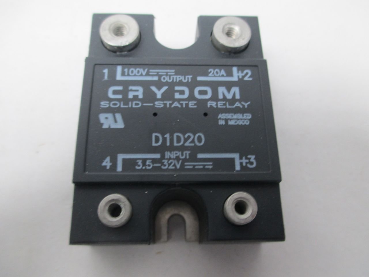 CRYDOM D1D20 SSR, PANEL MOUNT, 100VDC, 32VDC, 20A