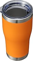 Vista 18 de HASLE OUTFITTERS Vaso de 20 onzas a granel, vasos de acero inoxidable con tapa, vaso aislado al vacío, vaso de doble pared, tazas de café, gris