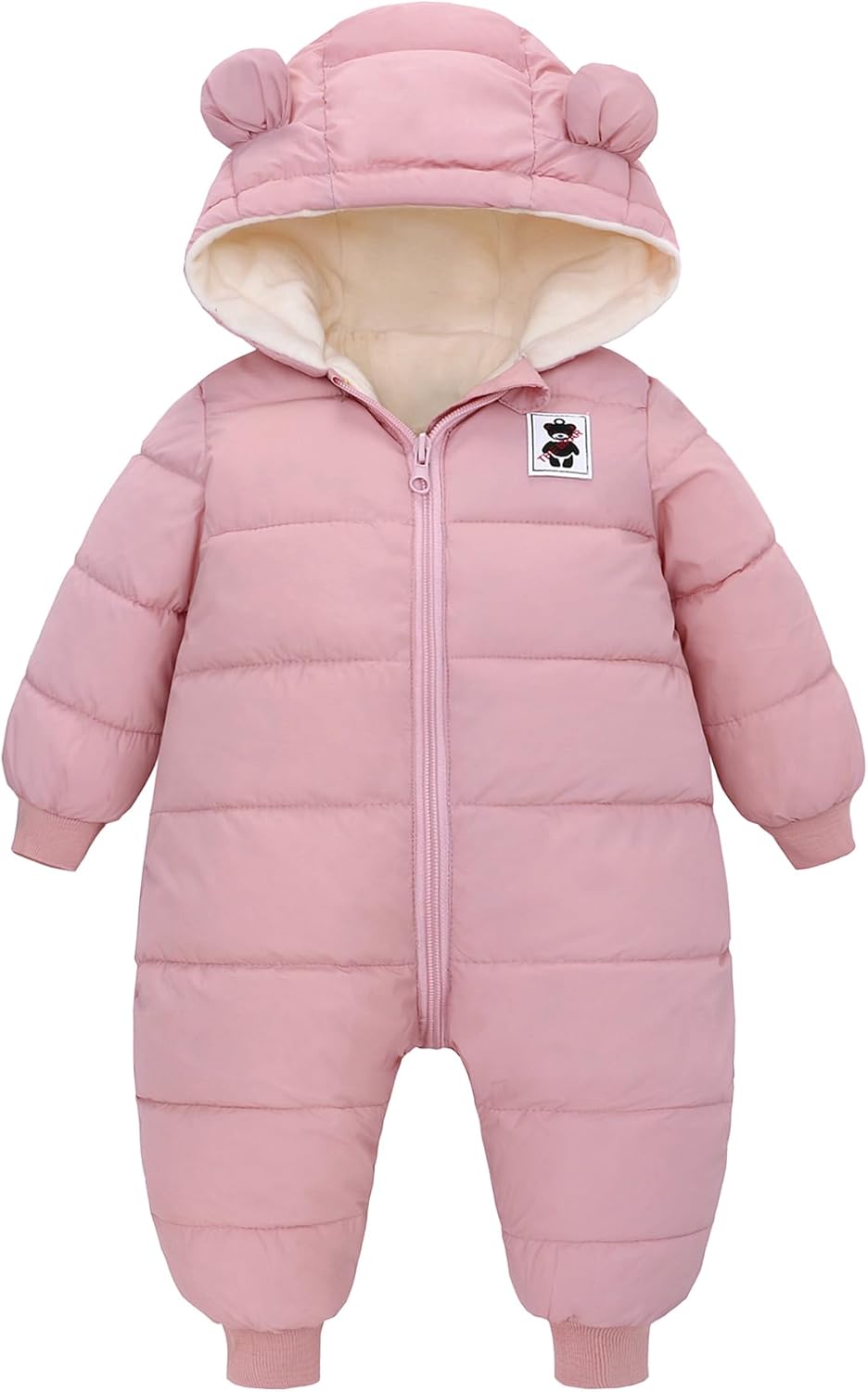 LAT Baby Snowsuit Winter -Super Warm New Born baby girls Jacket Hoodie Romper -Unisex Coat Toddler Clothes