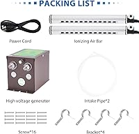 Vista 7 de YUCHENGTECH Barra de aire ionizante de 11.8 in, barra ionizadora antiestática, eliminador estático, descargador, barra antiestática, removedor