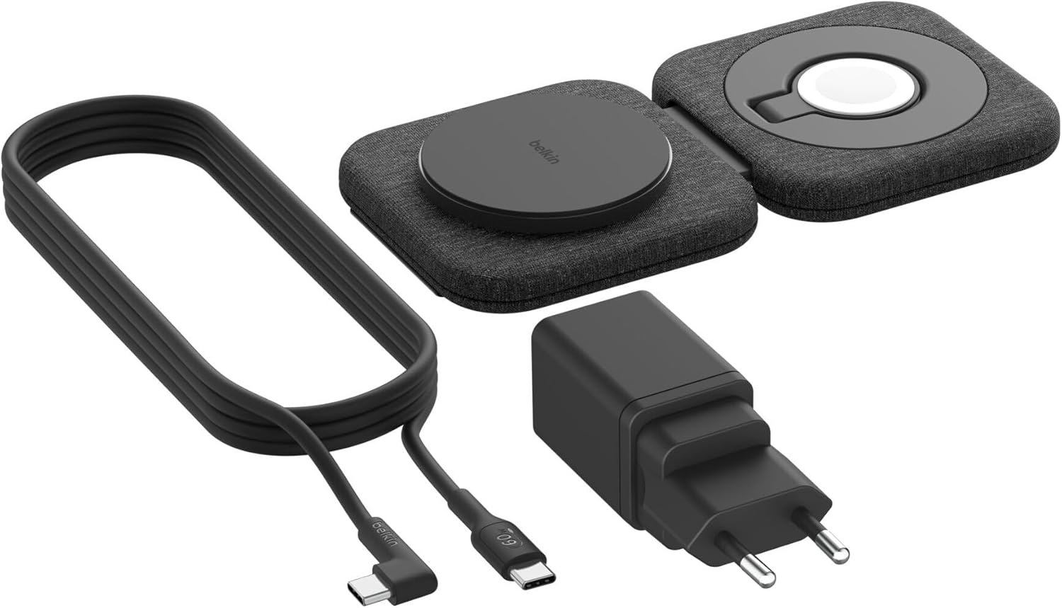 Belkin Boostcharge Pro Headphones, Smartphone, Smartwatch Black, W129163442 (Smartphone, Smartwatch Black Ac Wireless Charging Fast Charging Indoor)