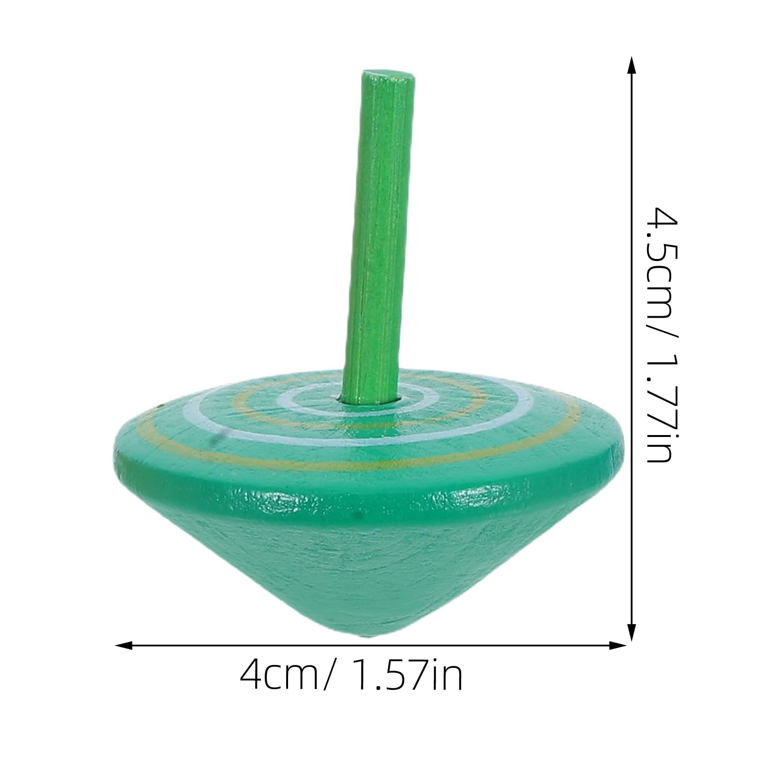 TOYANDONA 6pcs Wooden Spinning Top Dreidel Kids Top Tops Wooden Peg-Tops Kids Tops Game Kids Wood Tops Painted Wooden Tops Wooden Rotative Tops