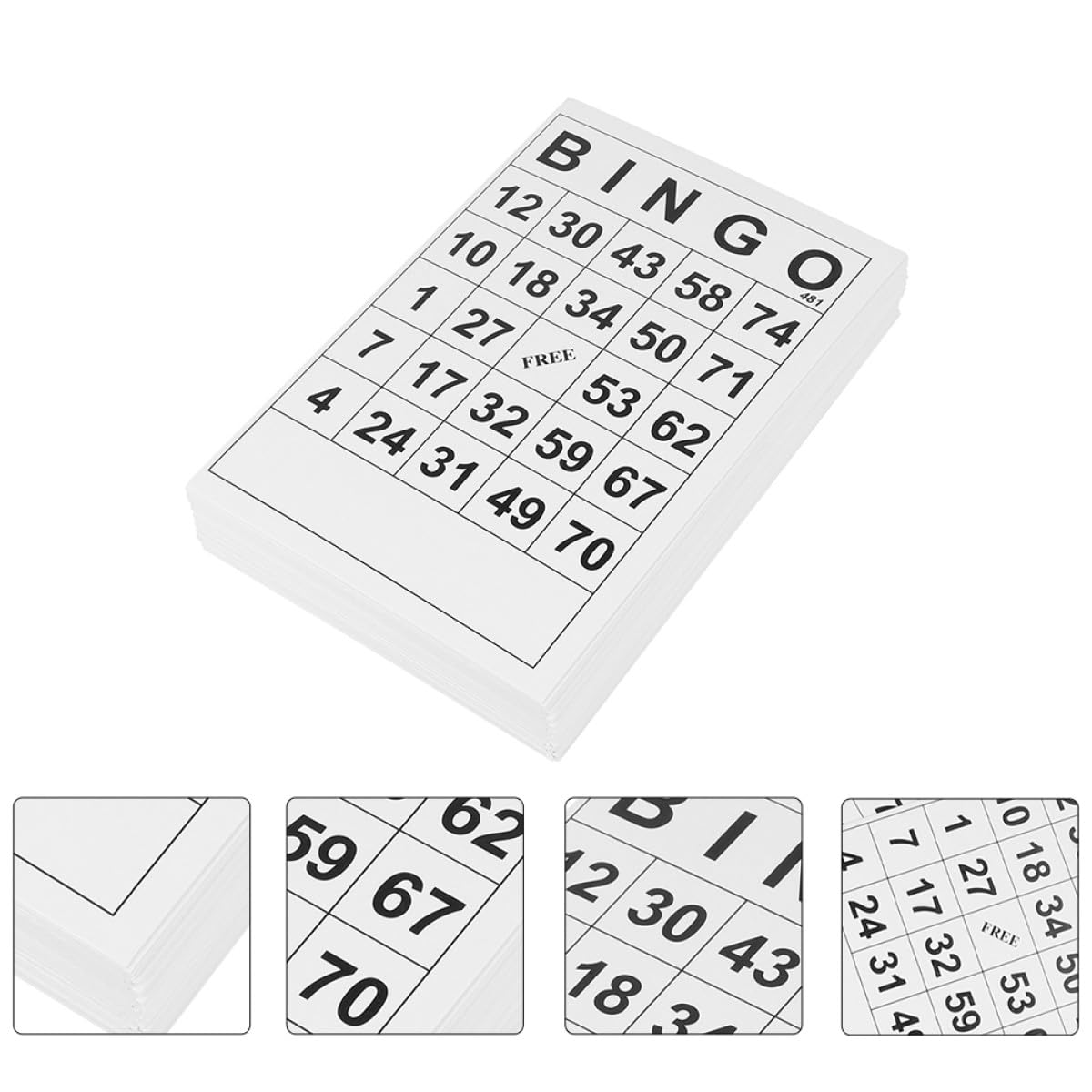 Tarjetas de Bingo para Juegos de Mesa 120 Piezas de Papel | Cartones para Bingo, Partidas y Fiestas, Formato Infantil, Pensado para Uso Social y Apoyo Cognitivo