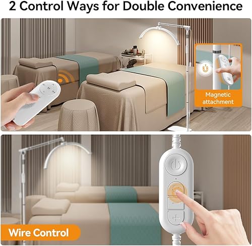 Miniatura 7 de Janolia Lámpara de pie, luz de pestañas para tecnología de pestañas, lámpara LED de media luna, luz esteticista para tecnología de pestañas,