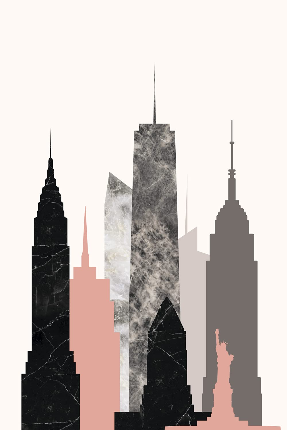 Wowposters New York Cityscape Skyline Poster - 30X40 Cm