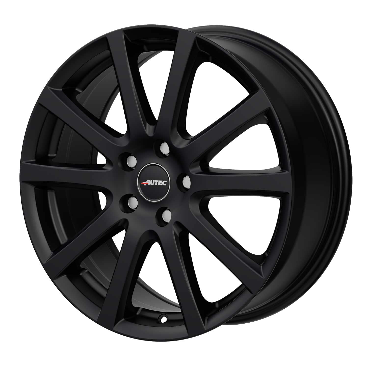 4x AUTEC Felgen Alufelgen SKANDIC 6.5x16 ET37 4x100 Schwarz matt kompatibel mit Toyota Yaris Aygo Corolla iQ