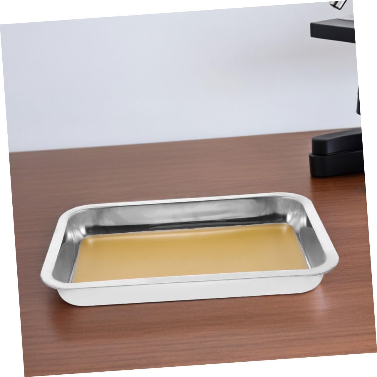 Stainless Steel Dissection Tray Set with Wax for Biology Lab Anatomy Study 2-Piece Specimen Dissecting Pan for Science Classroom Use