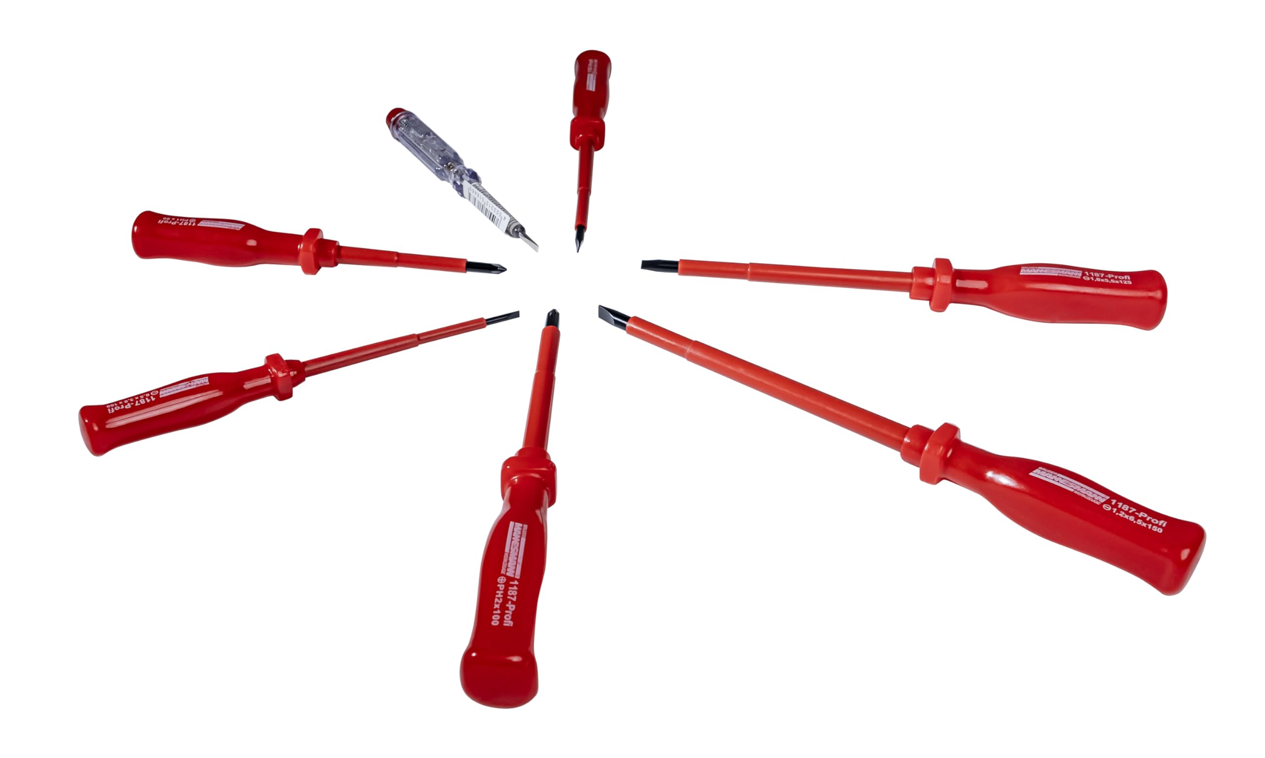 Brüder Mannesmann Set di cacciaviti elettrici, 7 pezzi | M 1187-PROFI