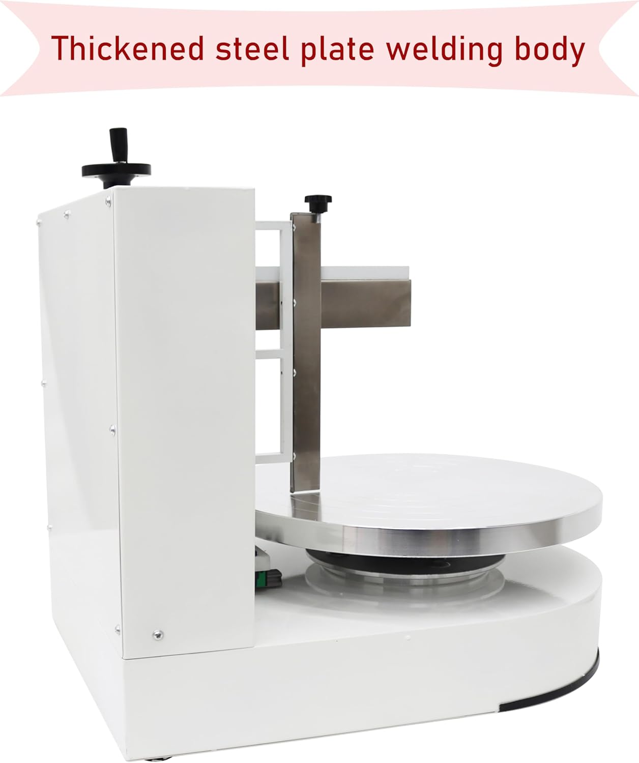 Cake Cream Coating Smearing Spreading Machine Decorating Scraping White 6-14 Inch 200W