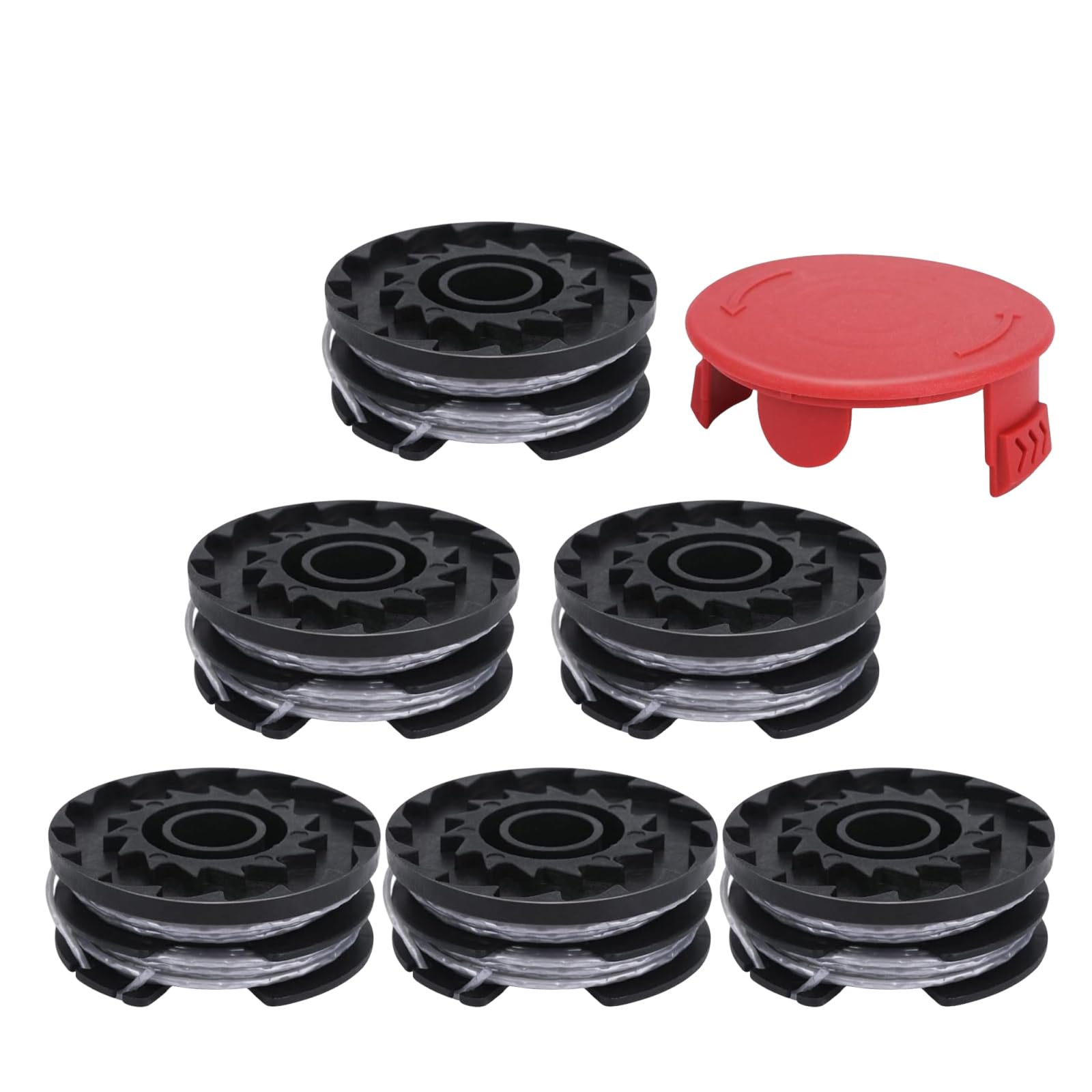Lyshujli F016800351 Strimmer Spool Line 1.6mm x 6.1m,Double Autofeed Spool Line for Bosch AdvancedGrassCut36, ART 24, ART 27, ART 30 Grass Trimmer