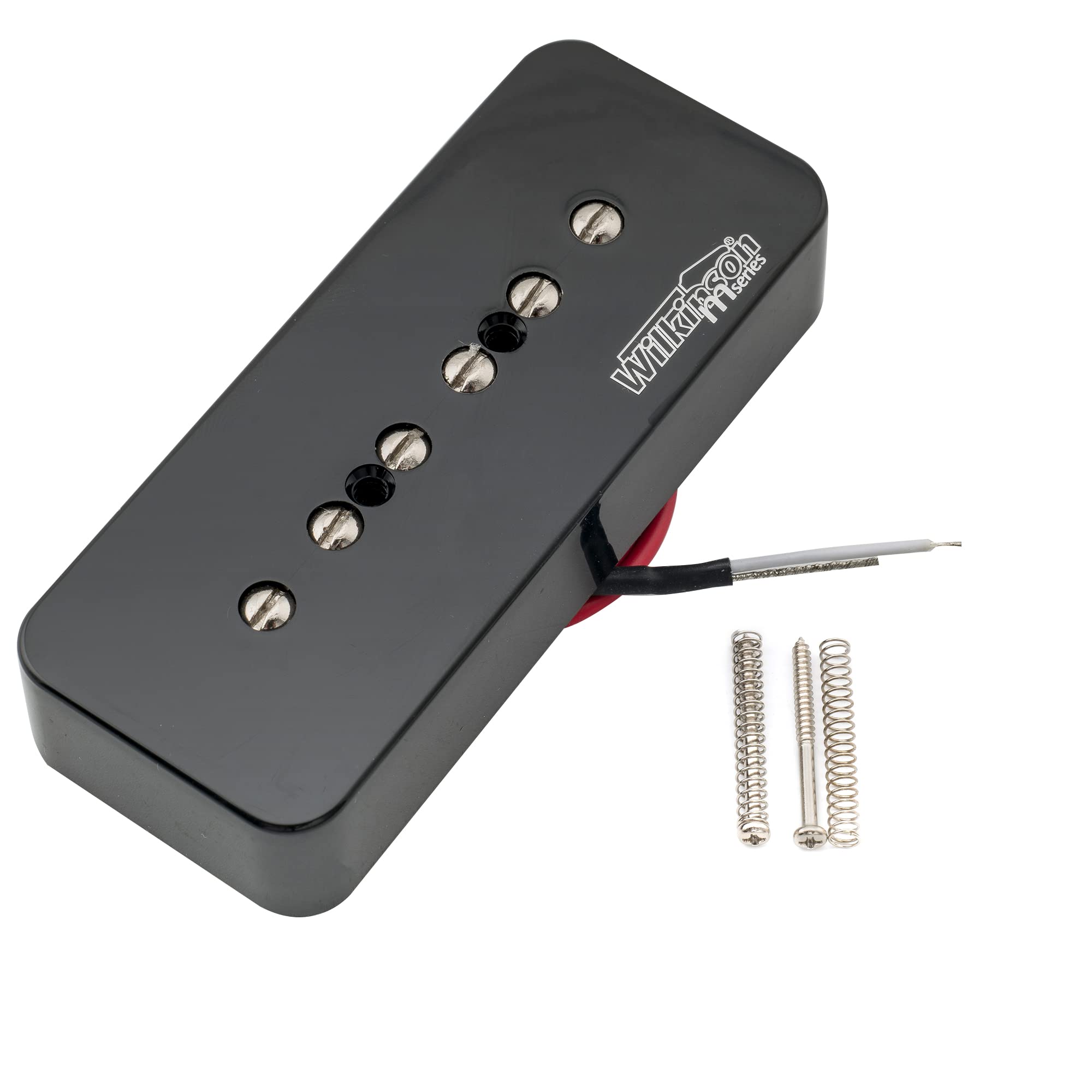 Musiclily Wilkinson WO90 Ceramic P90 Soapbar Neck Pickup for Les Paul SG Electric Guitar, Black