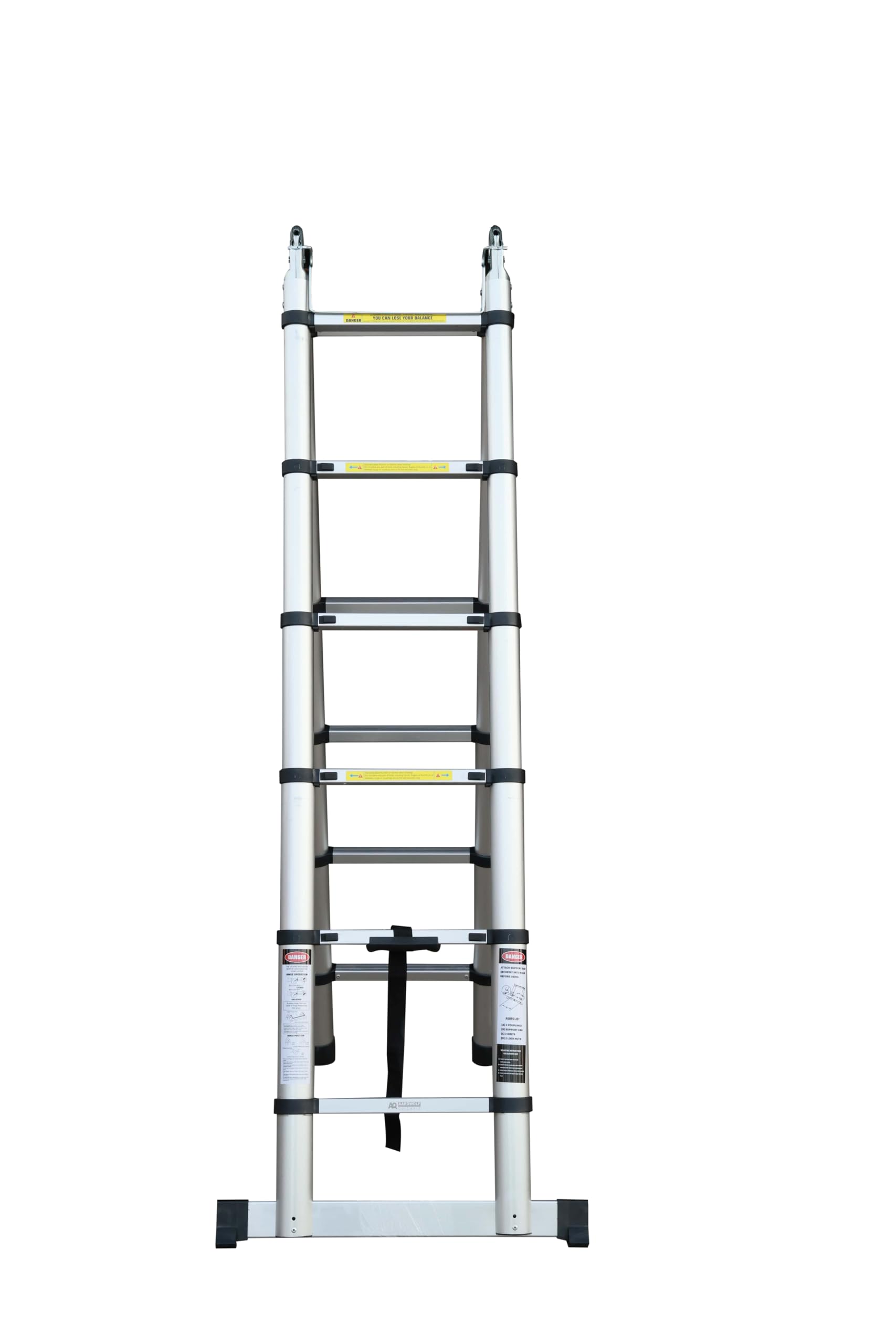 Aardwolf Quickfit Premium Hexagonal Coupling Design 11 Step (3.2M/10.5 FT) | Telescopic Aluminum Ladder | 150kg Load Capacity| 2-Year Warranty | Easy-to-Fix DIY Design with Replaceable Parts 2