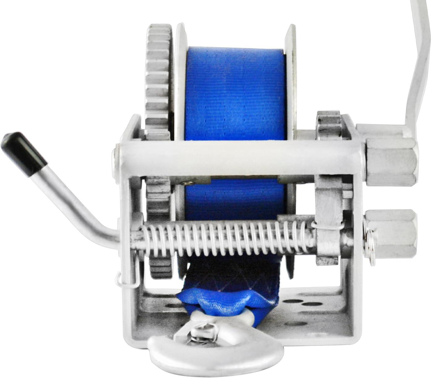 Cabrestante Manual 2500 lbs | 1133 Con Correa De 10 Metros, Fabricado En Acero Inoxidable, Freno de Trinquete, De Simple Efecto, Para Barcos, Remolques, Industria