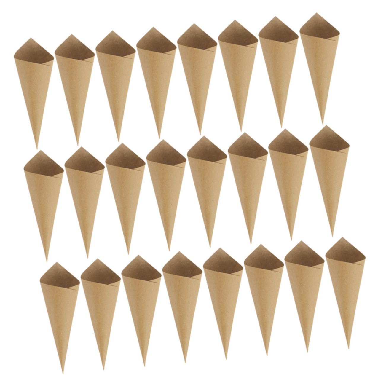 KITANDOVE 90 Uds Cono De Pétalos De Boda Conos De Pétalos De Papel Favores De Fiesta De Boda Cono De Confeti Conos De Pétalos De Rosa Secos Soporte De Confeti De Boda Conos De Papel Kraft