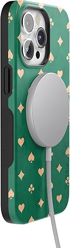 Vista 1331 de Casely Funda para iPhone 15 Pro Jardín Secreto Flores mixtas Funda atrevida Compatible con MagSafe y botón de acción Jardín Secreto Floral