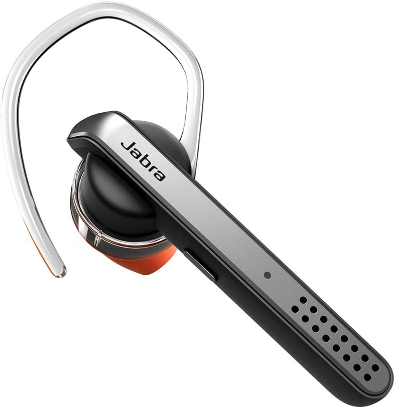 Jabra Talk 45 Bluetooth Headset for High Definition Hands-Free Calls with Dual Mic Noise Cancellation, 1-Touch Voice Activation and Streaming Multimedia