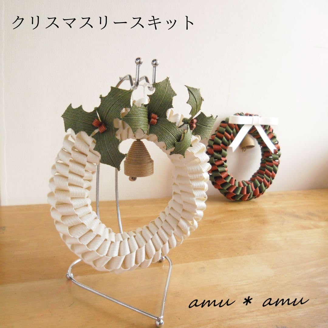 手作りリース クリスマスリース 手作り 北欧 ナチュラル 玄関 おしゃれ フレッシュ