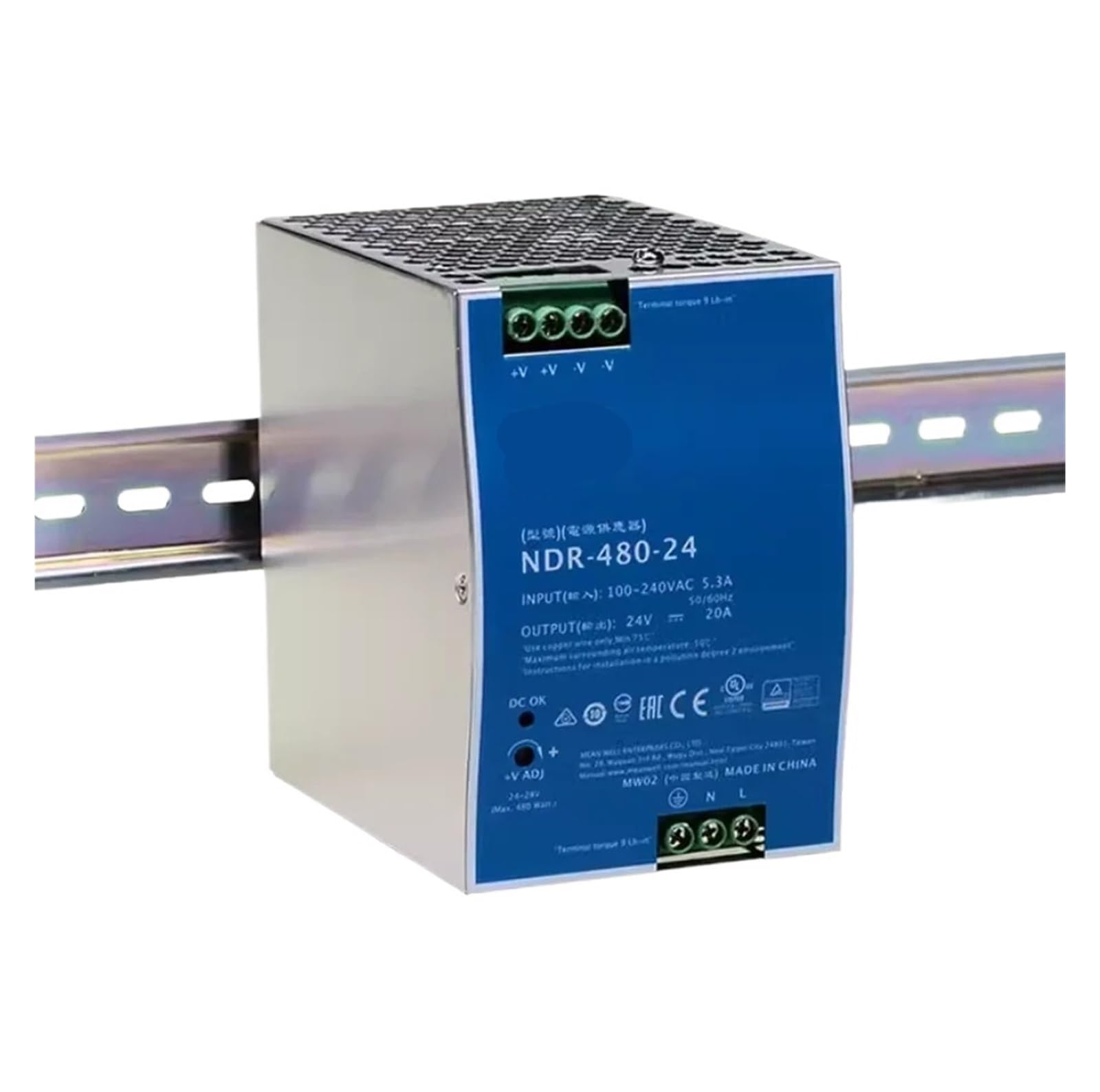 CXDFRSER 480W Single Output Industrial Power Supply NDR-480 NDR-480-24 24V NDR-480-48 48V(NDR-480-24)