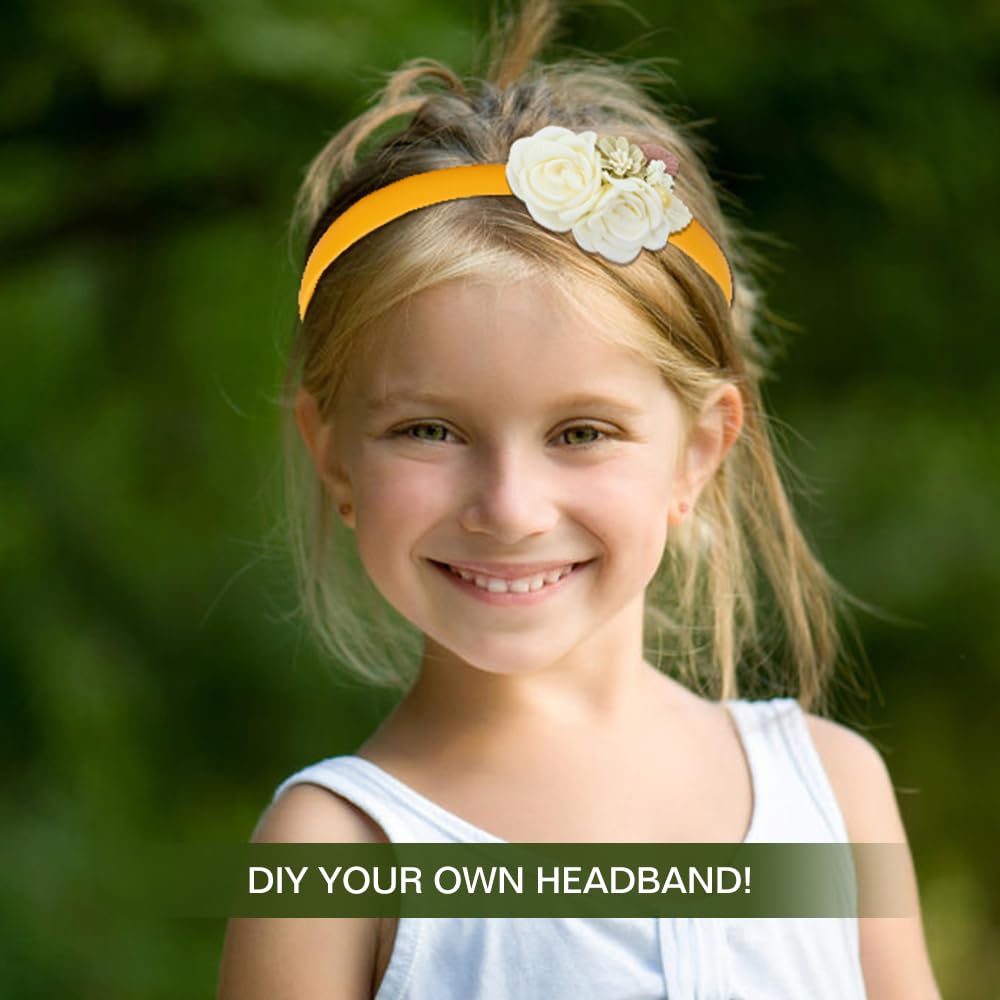 Dizila 10 Pieces Wide 0.8cm/0.3" Solid Plain Blank Thin Matte Plastic Headbands with Teeth DIY Craft Sports Hair Bands Accessories for Women Men Girls Teens Kids - Image 2