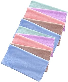 FOMIYES 10 Pçs Toalhas De Microfibra Para Limpeza Facial Toalhetes Faciais Panos De Rosto Panos De Secagem Rápida Panos Removedor De Maquiagem Panos De Rosto De Microfibra Pano De Lavagem