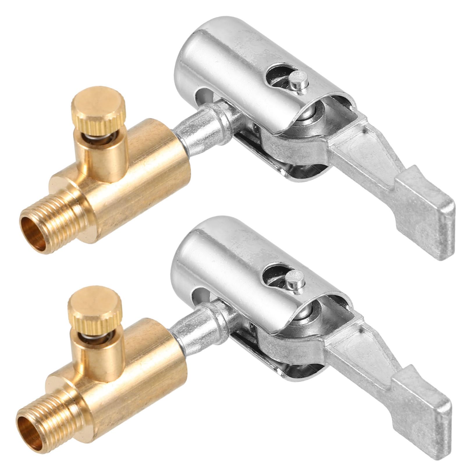 PRETYZOOM 2-Piece Tire Air Chuck Set Brass Air Chuck Car Bike Motorcycle and Bike Tire Inflation