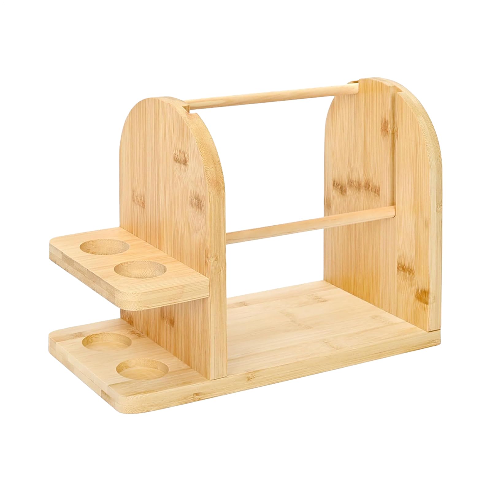 Porte-pelotes à crochet, tourneur en bois naturel doux, support pour fil de crochet rotatif | Pour les amateurs de , les amateurs de , les débutants, adultes, hommes, femmes