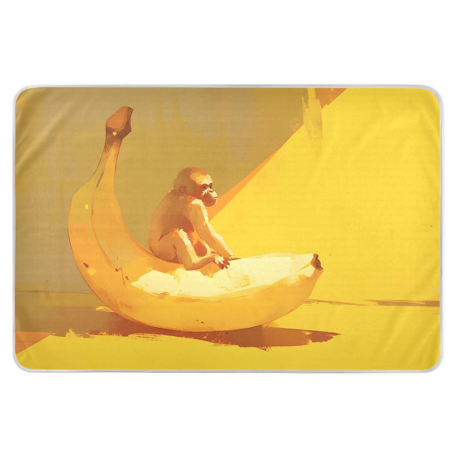 CEBUGI 34” x 52”Washable Underpads Heavy Absorbency Waterproof Incontinence Bed Pads Banana Pee Pads for Adults Kids and Baby