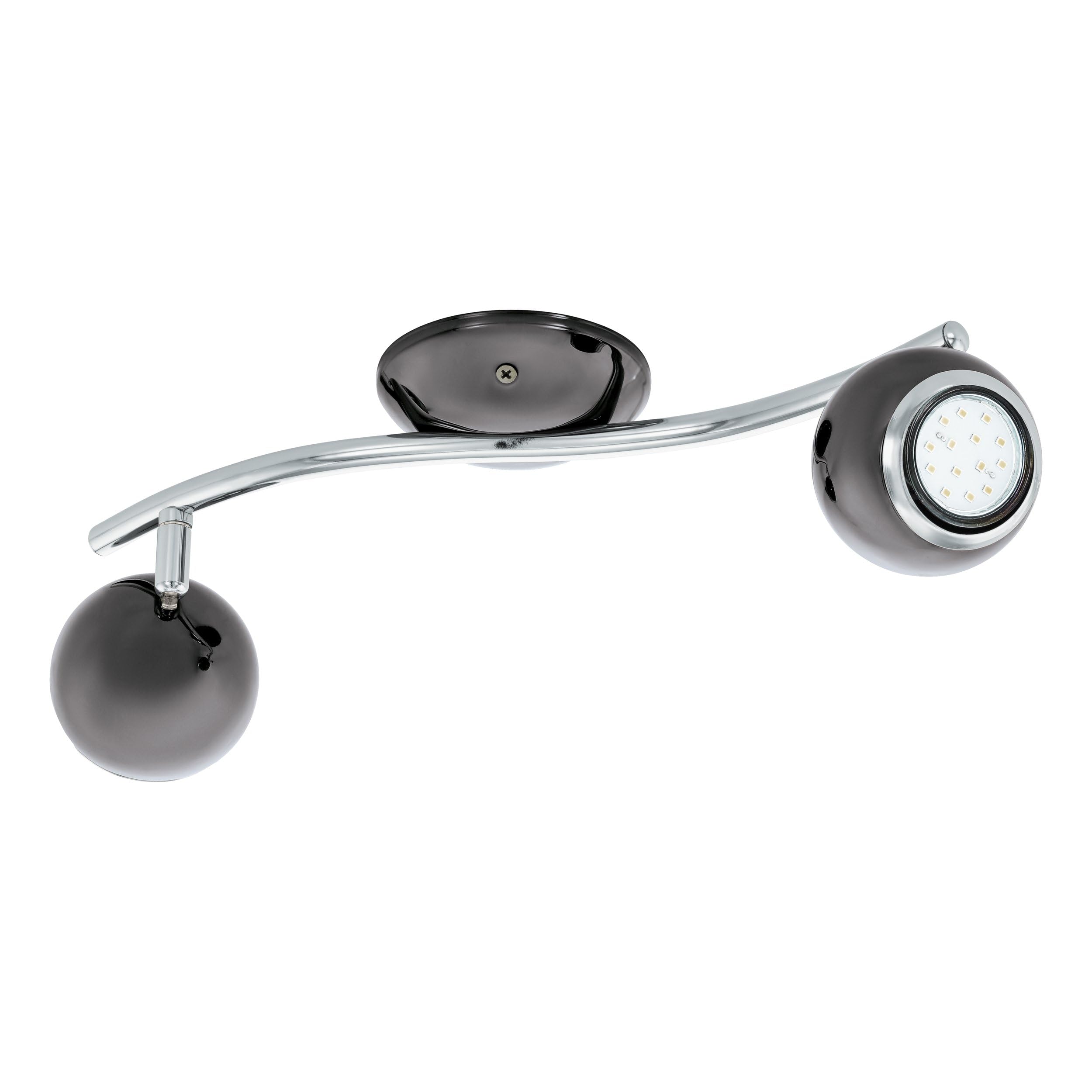 Eglo White Bimeda Led Double Spotlight In Nickel