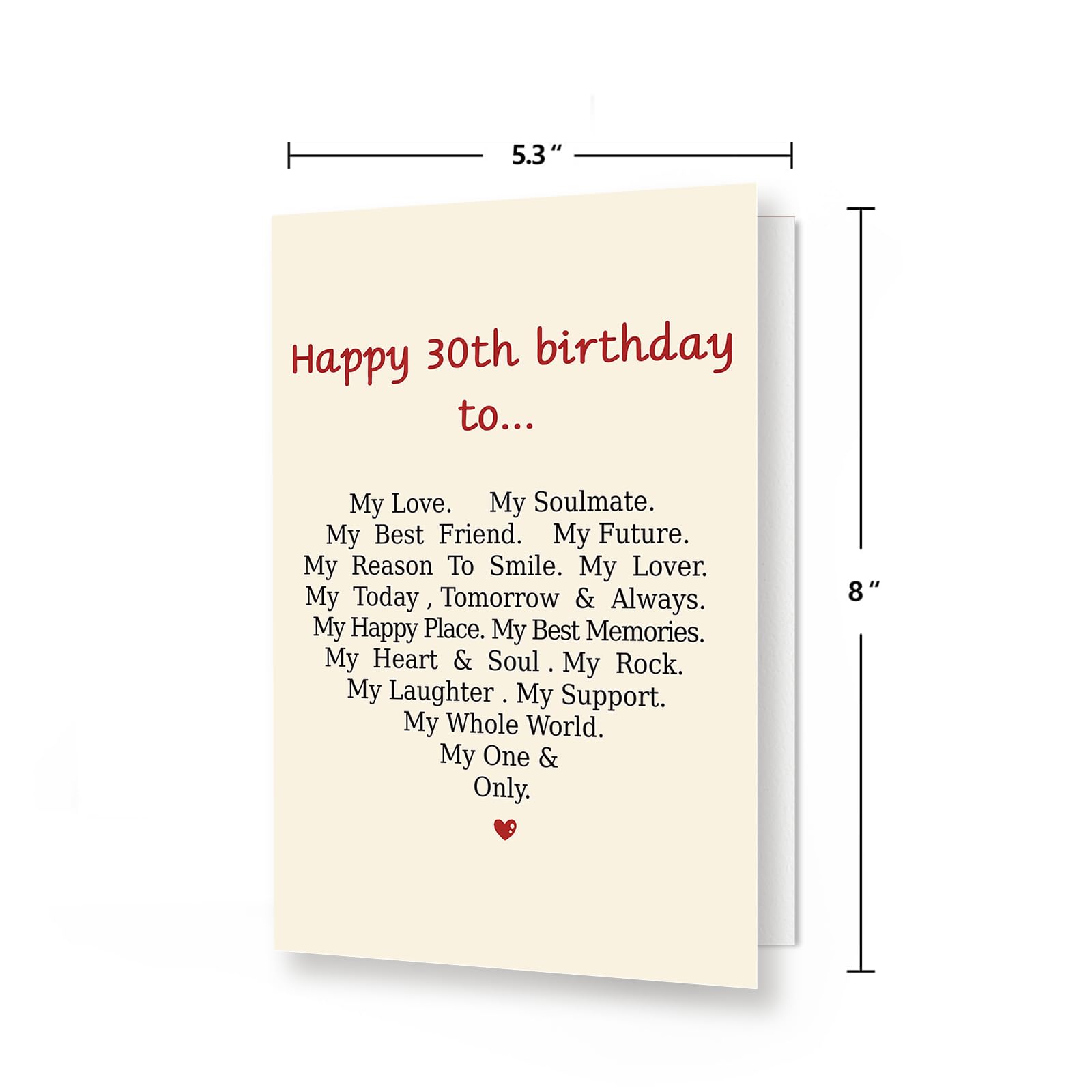 Divertida tarjeta de cumpleaños para 30 años