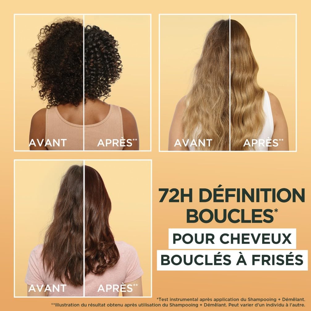 Garnier - Fructis Hair Food - Masque Nutrition Boucles au Beurre de Cacao - Formule Vegan à 97% d'Origine Naturelle - Pour Cheveux Bouclés à Frisés - 320 ml