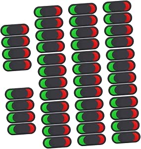 VILLCASE 44 Pcs Id Plate Red Green Window Notification Slider Monitor ...