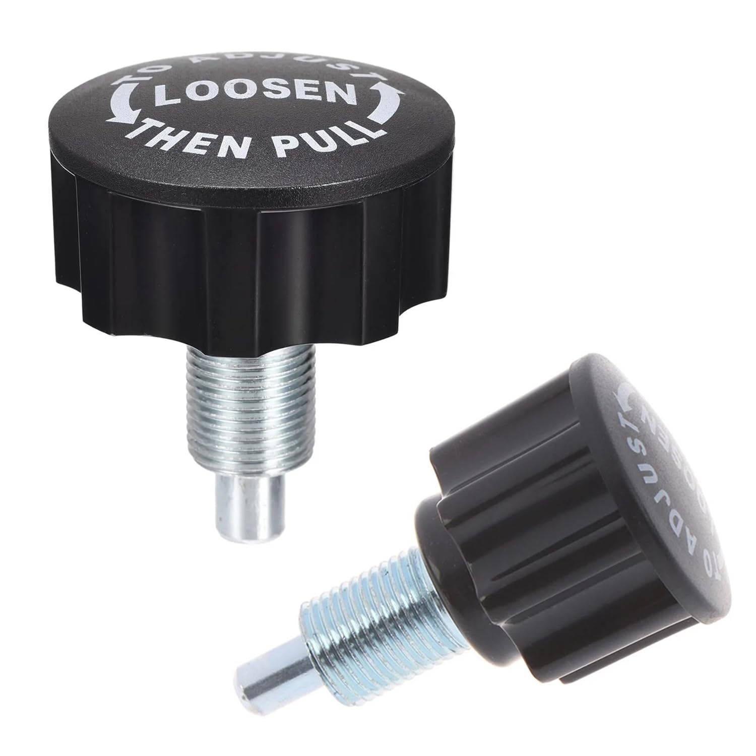 2 Pack Exercise Bike Pull Pin Spring Knob Replacement Universal M16 Pop Screw Height Adjust Locking Grip for Statioanry Cycling Bicyle Fitness Equipment Machines Weight Bench Bikes