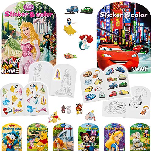 2 Stück _ je 32 Seiten _ große XL Malbücher - A4 - Disney Motive - mit vielen Sticker & Aufkleber - Mädchen - Dicke… – Bild 4