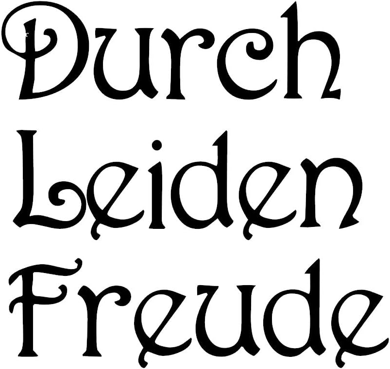 Amazon Iby アイバイ ウォールステッカー 名言 ベートーベン ドイツ語 Durch Leiden Freude 黒 光沢 日本語説明書付 ウォールステッカー オンライン通販