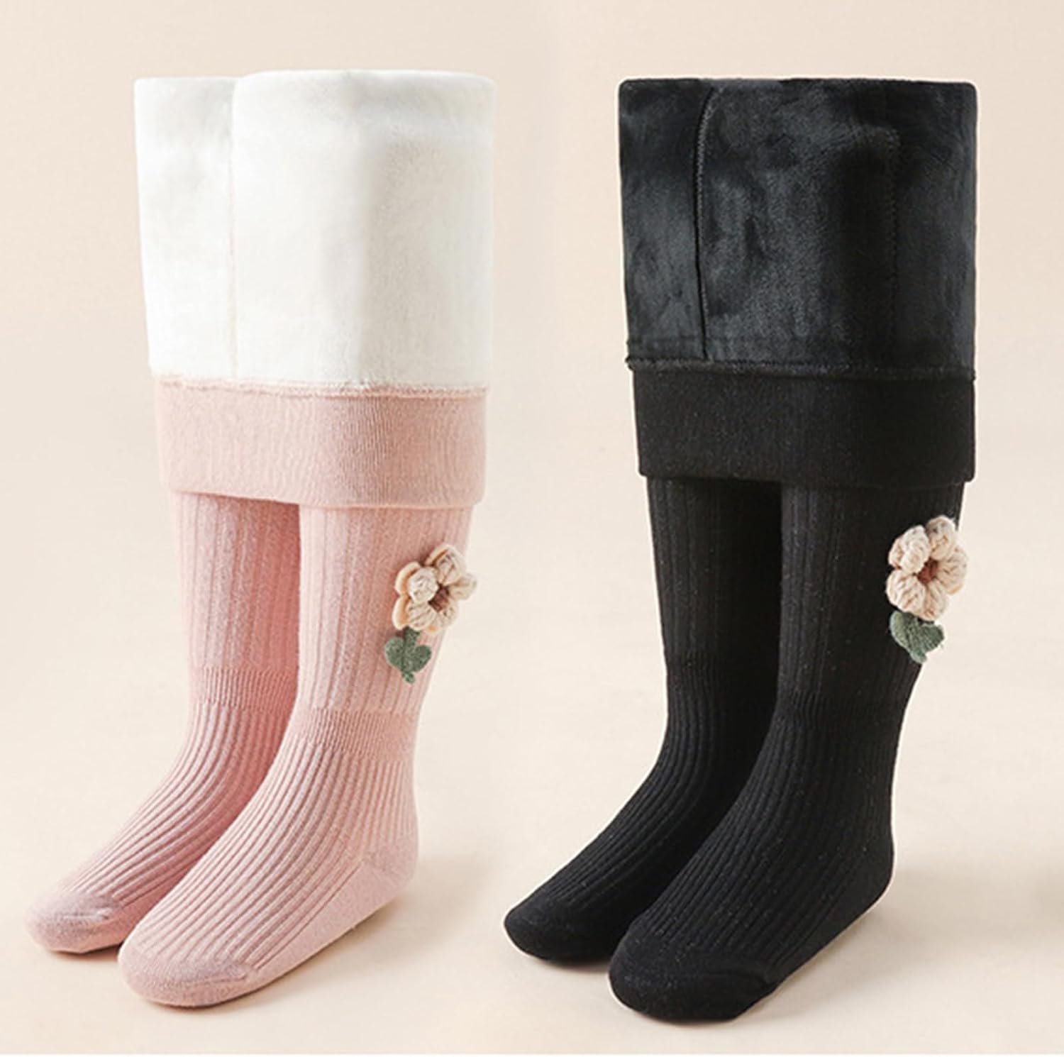 Stretchy Stockings Pantyhose Thick Warm Tights Girl Leggings Tights Pants Winer Leggings for Girl 4-8 Year Winter Outdoor