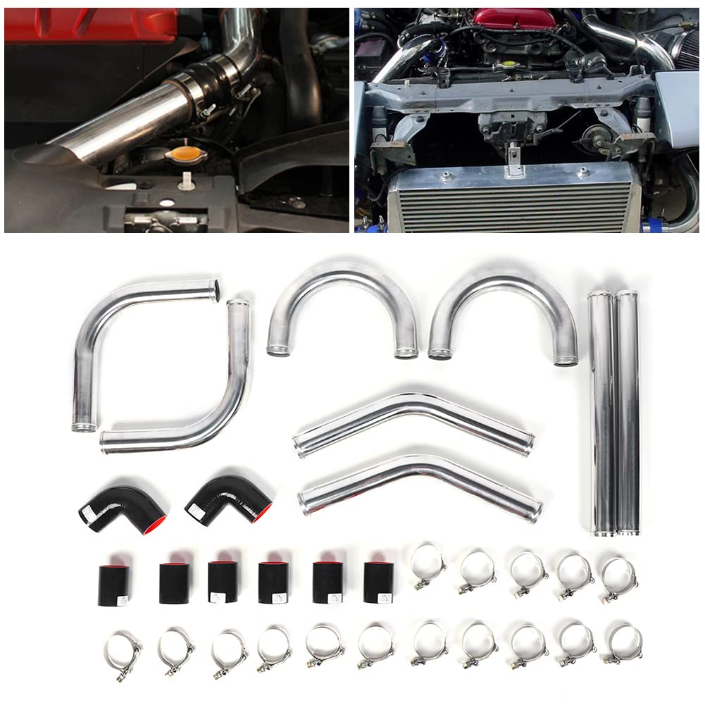 2 in 51 Mm Tubo di Alluminio Universale Tubo Intercooler Tubo di silicio -Turbo Kit Tubazione Accessori Modificati