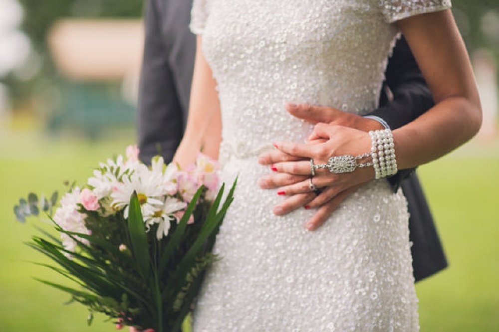 Zking Art Deco The Great Gatsby Inspired Pearl Flower Wedding Bridal Bracelet Bangle Ring Set