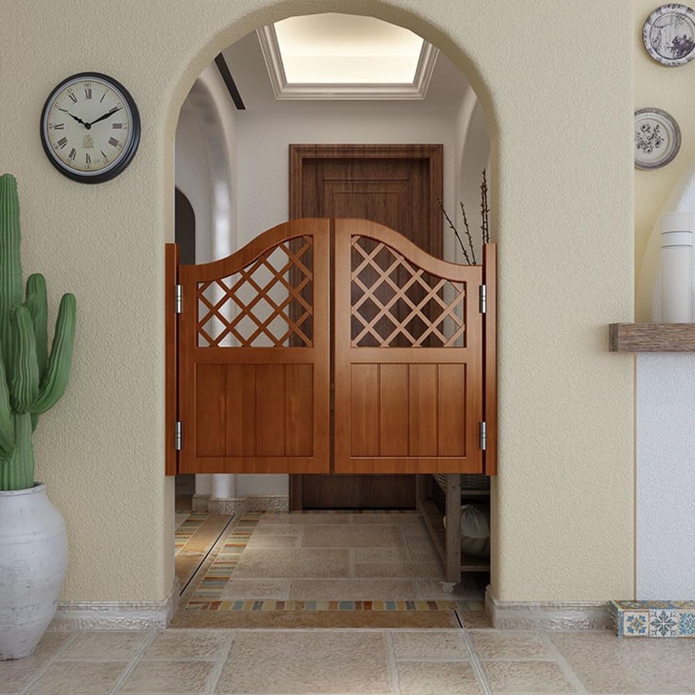 Generico Porte a Battente per Bar, Porta Saloon Legno Cucina Ristorante Partizione Moderno, Doppia Apertura Terrace Louver Gate Cancello, per Cucina Ristorante Terrazza