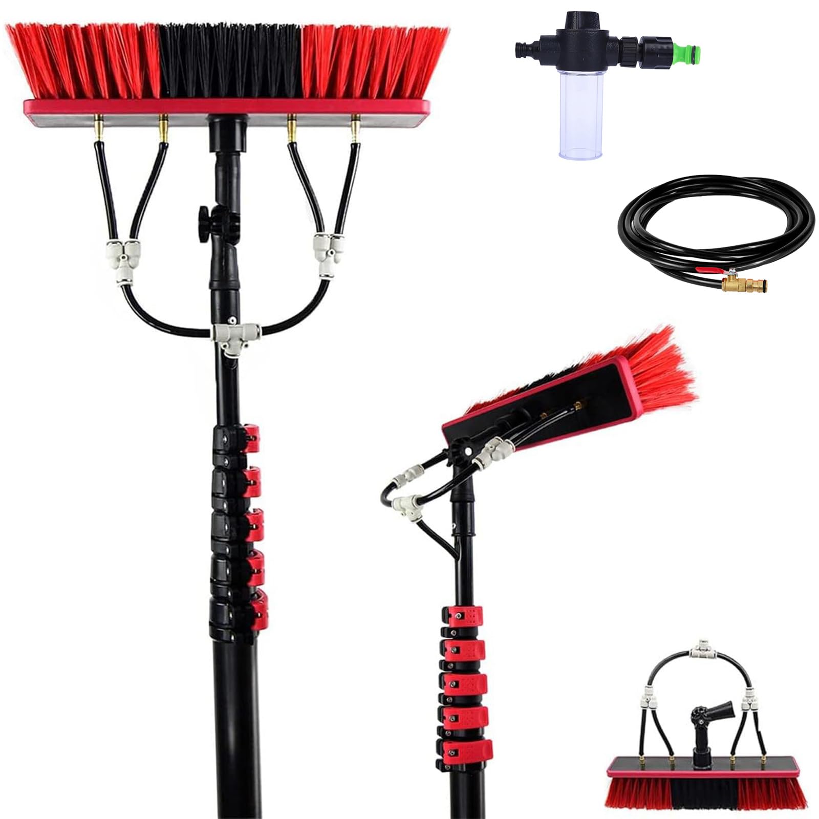XPOtool Spazzola Telescopica Per Lavaggio 9 M Con Erogazione - Foto 10