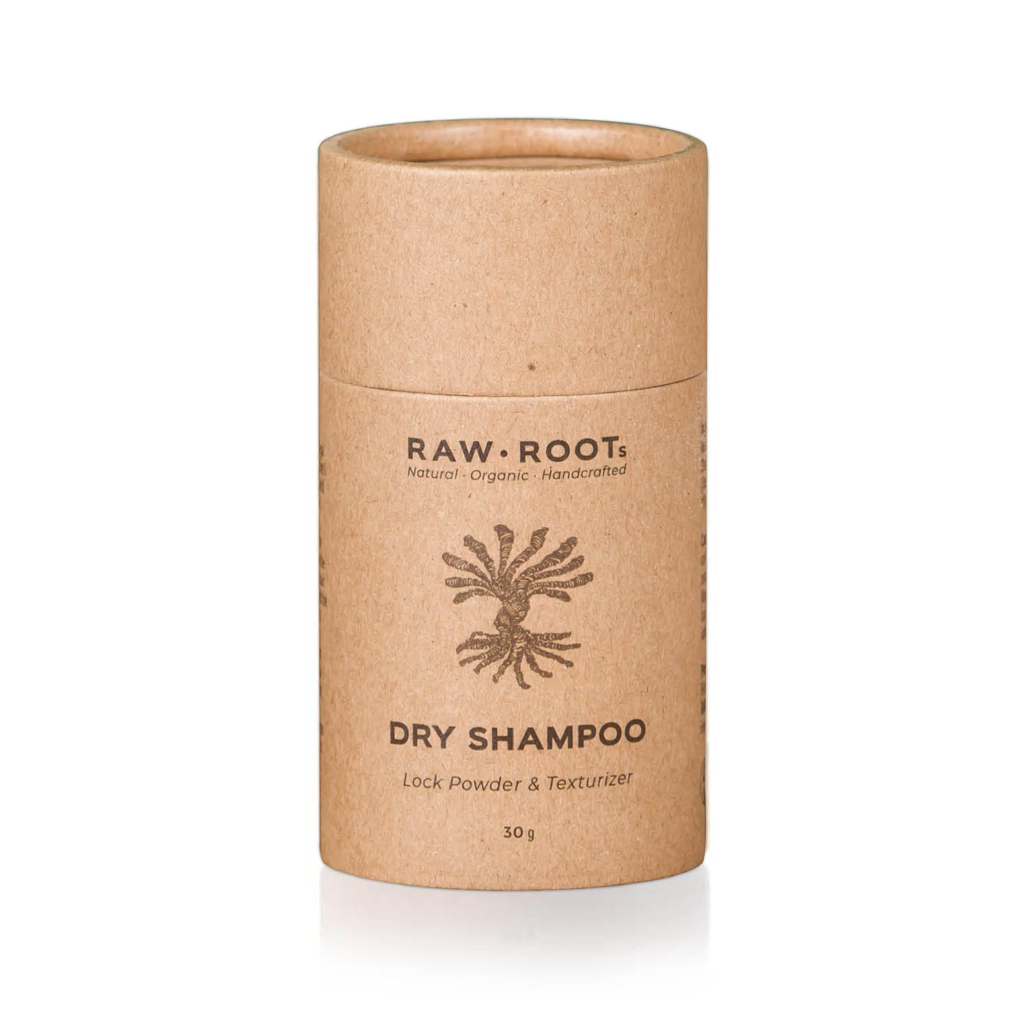 RAW ROOTs | Shampooing Sec pour Dreadlocks | Sans résidus & Pas de Résines ou d'oxydes difficiles à laver. Sans Parfum & Certifié par The Vegan Society | 100g