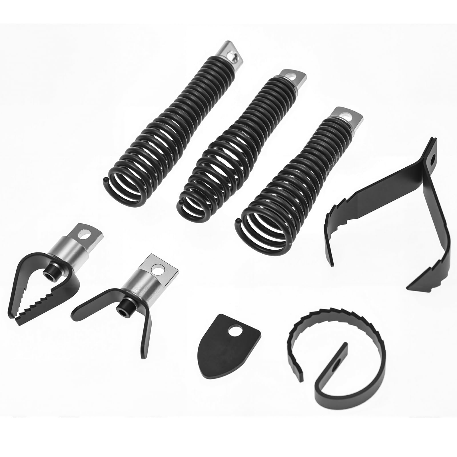 Drain Snake Drill Attachmen- 8-Piece drain auger drill attachment Commonly Used in 50FT-100FT AC Drain Cleaning Machine,Suitable for 5/16-inch to 3/4-