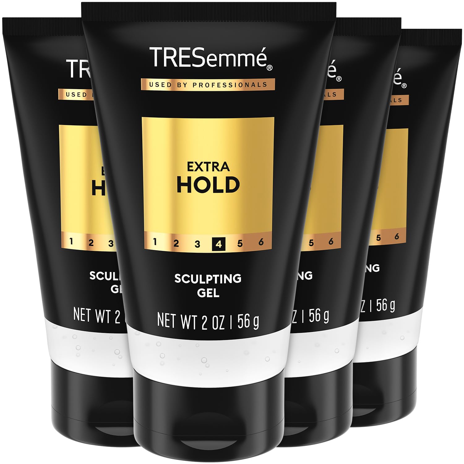 TRESemmé Hair Gel, Extra Hold, 4-Pack – Alcohol-Free, Color-Safe Styling Products for Frizz Control & Humidity Protection, 2 Oz Ea TRESemmé Hair Gel, Extra Hold, 4-Pack – Alcohol-Free, Color-Safe Styling Products for Frizz Control & Humidity Protection, 2 Oz Ea