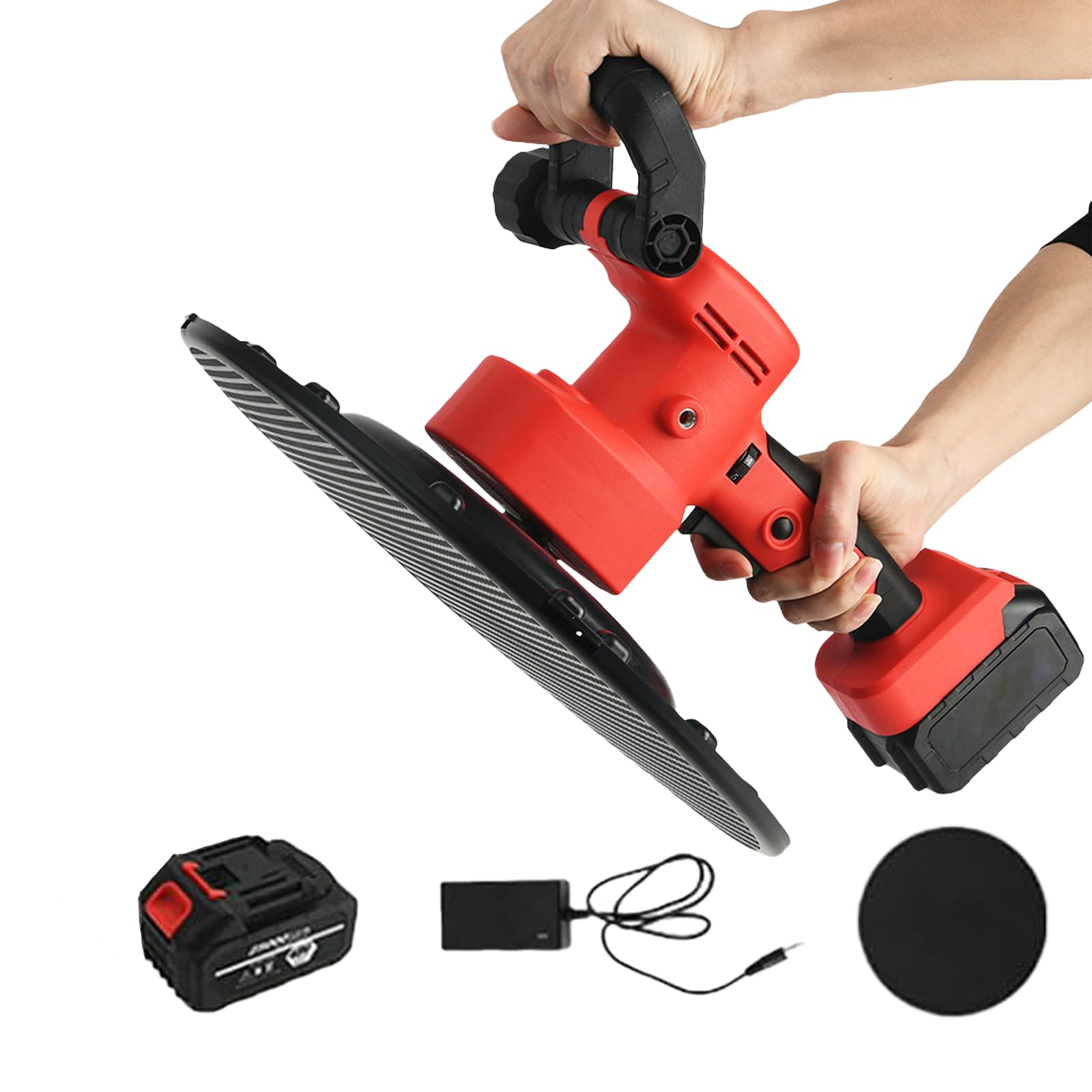 Lisciatrice Elettrica Senza Fili per Pareti 1680W, Display LCD Digitale, 6 velocità Regolabili, Frattazzatrice per Intonaco e Stucco Cementizio, Design Pratico