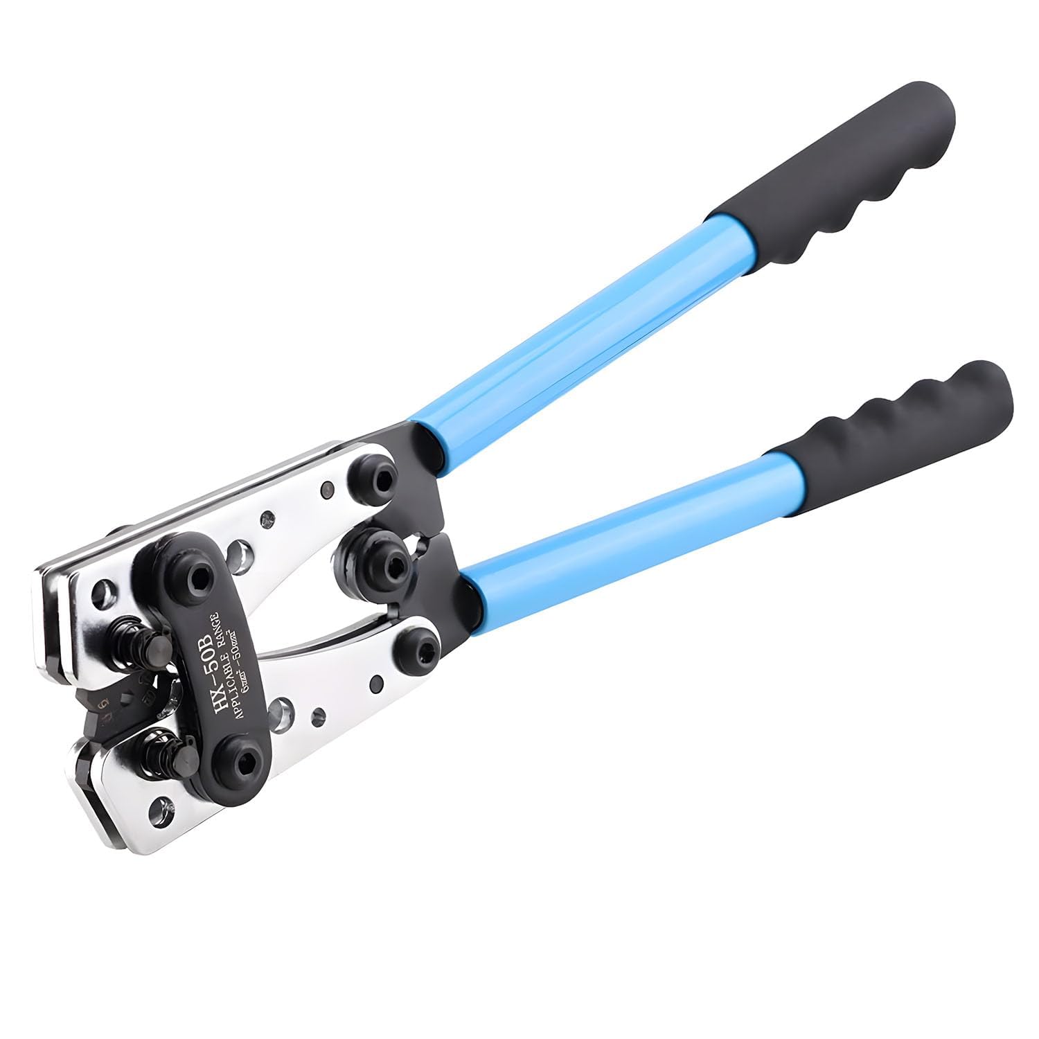 AputueBattery Cable Lug Crimping Tool, Heavy Duty Wire Crimper for Battery Terminals and Copper Lugs