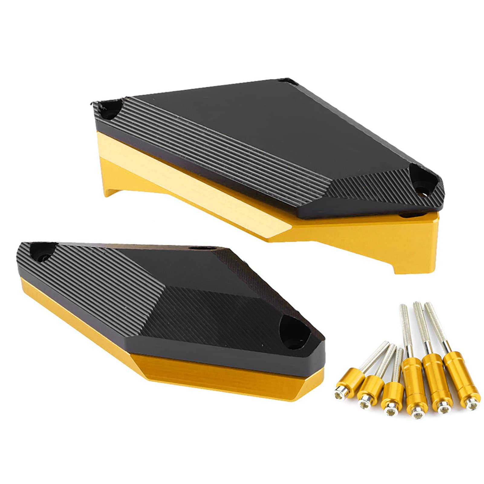 Motorrad Motor Crash Guard Slider Premium Aluminiumlegierung Anti Kollision Rahmen Schutzhülle für FZS600 XJ6 FZ6 Schwarz Rot Gold (Gold)