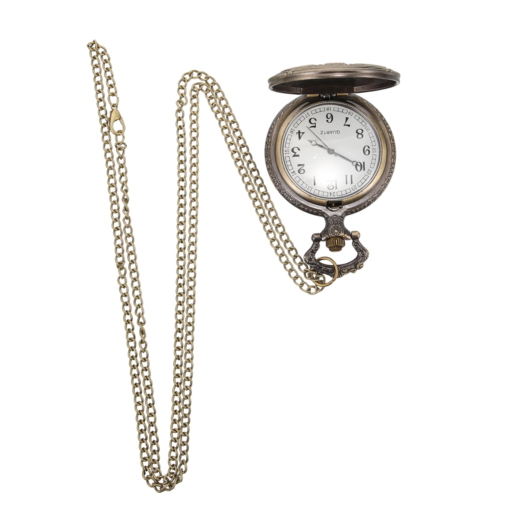 4piezas Reloj De Bolsillo Vintage Unisex Retro para Padres Accesorio Elegante y Atemporal para Día del Padre Diseño Duradero y Atractivo