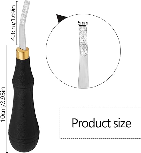 Miniatura 2 de DIUDUS Pro Detail - Herramienta de desbaste de cuero, herramienta de superficie de artesanía de cuero, herramienta de archivo de pulido de cuero con