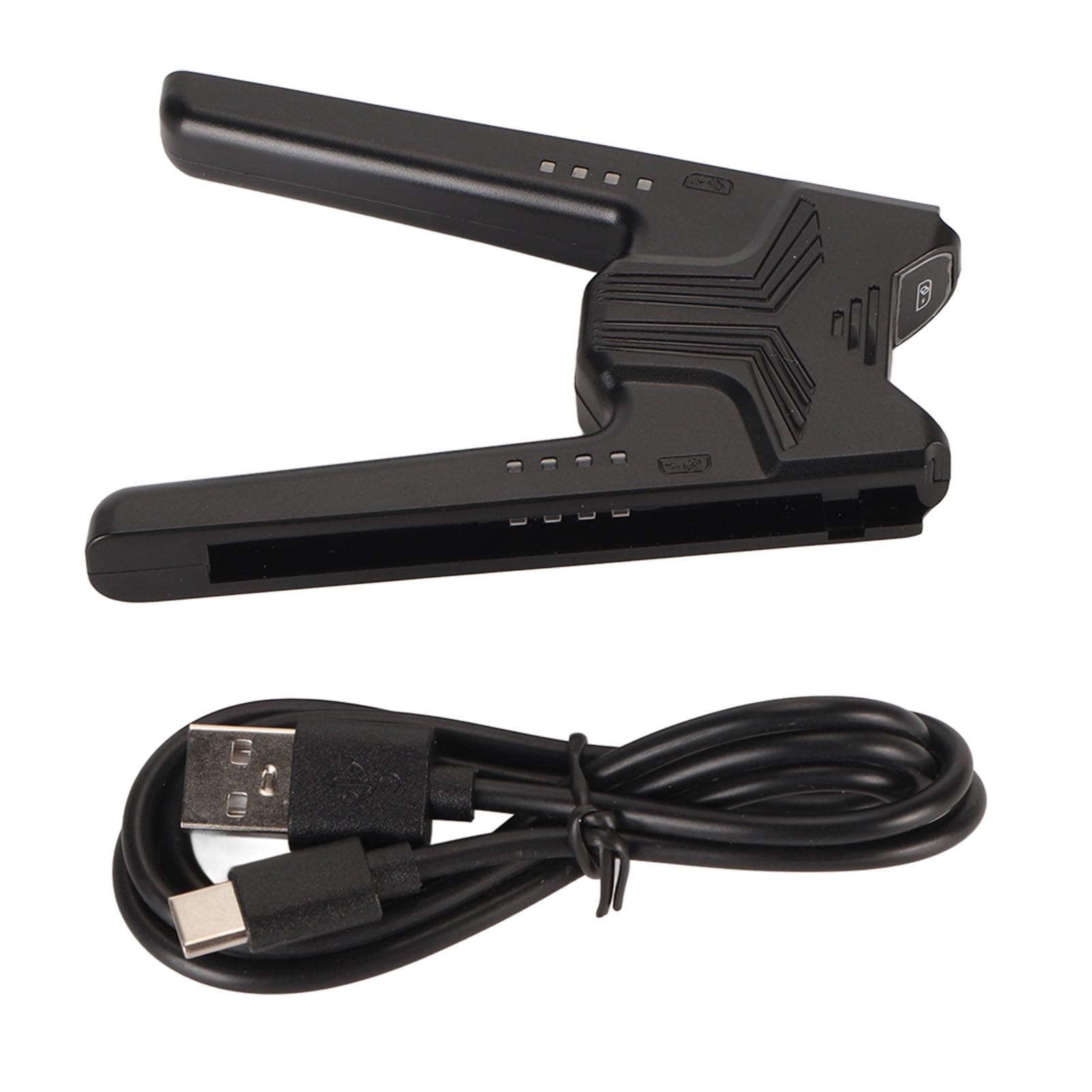 Naroote Chwyt ładowania, Ergonomiczny Kontroler Typu C ładowarka do Kontrolera Gier (BLACK)