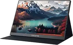 Monitor Portátil 15,6" Full HD 1080p Tela IPS USB-C HDMI com Alto-Falante para Viagens, Casa, Trabalho e Jogos