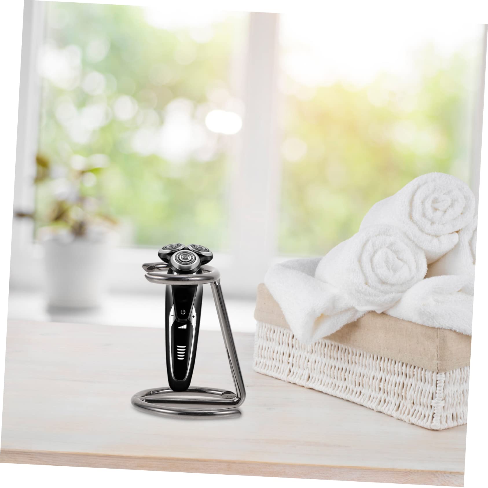 SOESFOUFU Ferroalloy Razor Stand Durable Iron Alloy Shaver Storage Rack Bathroom Razor Brush Holder